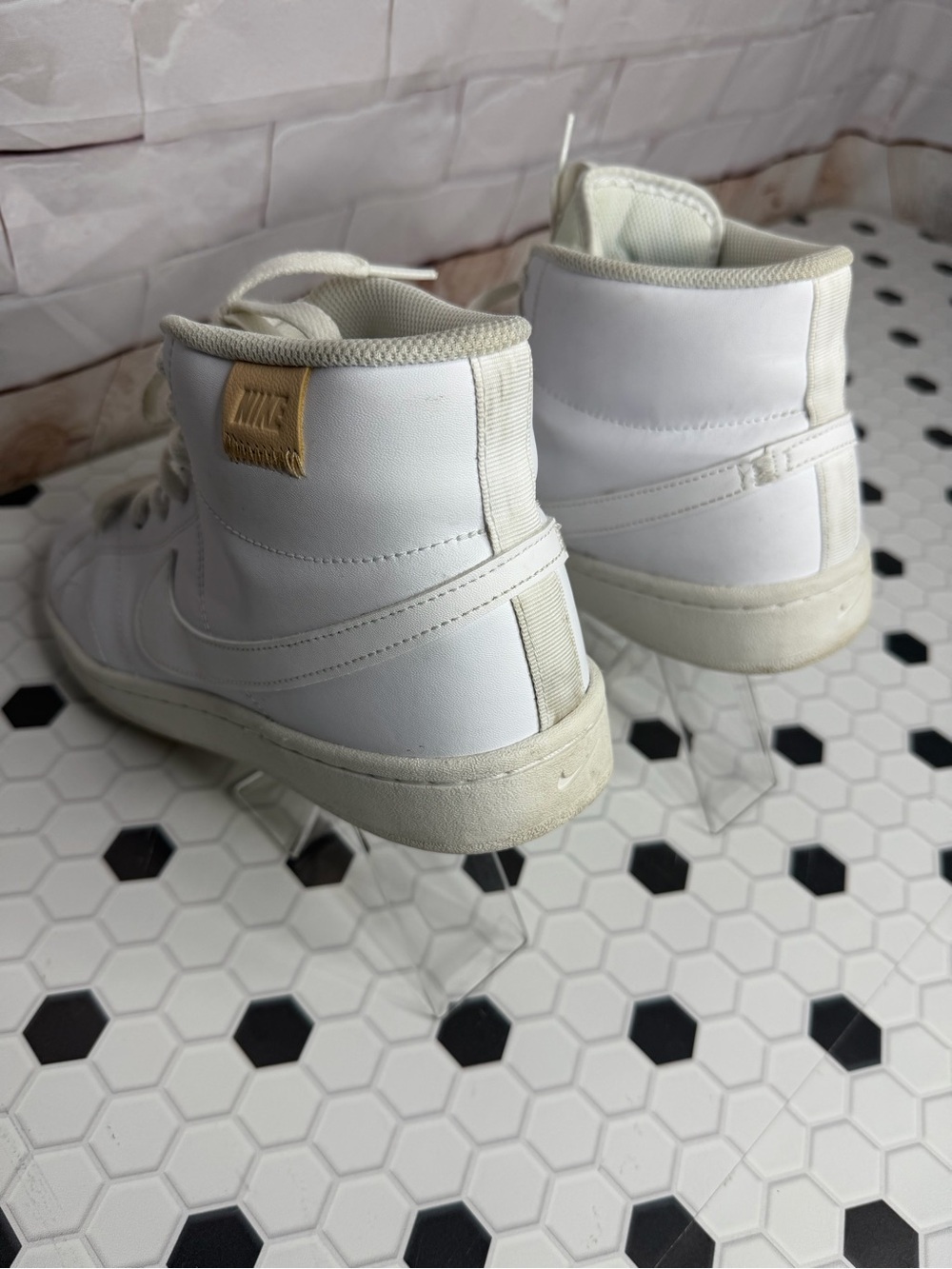 Nike Court Royale Mid White Leather Sneakers | Women’s Size 11 | Minimalist - Picture 5 of 6